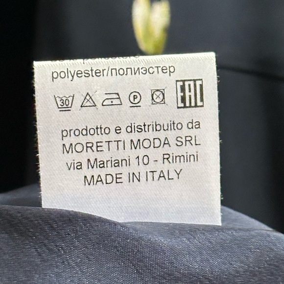 NEW Piero Moretti Blossom Shift Dress in Navy Women’s Italian Plus Size ~26 - Picture 11 of 13